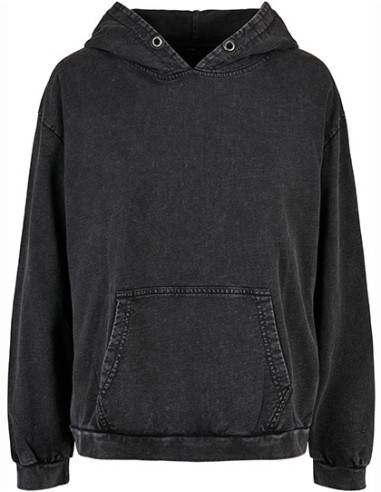 BUI-BY194-Ladies Acid Washed Oversize Hoody